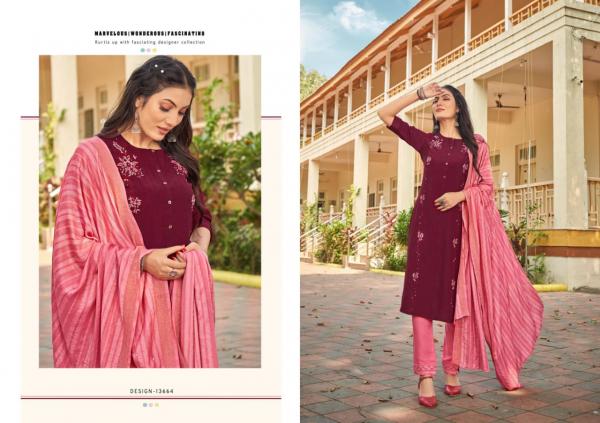 Kalaroop Hector Designer Kurti With Bottom Dupatta Collection